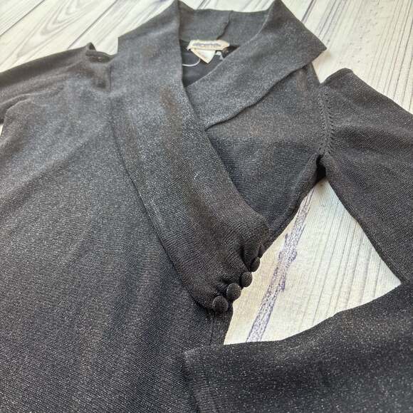 Arden B Sweater Dress Size S Black Cowl Neck Long Bell Sleeves Y2K - Picture 3 of 9